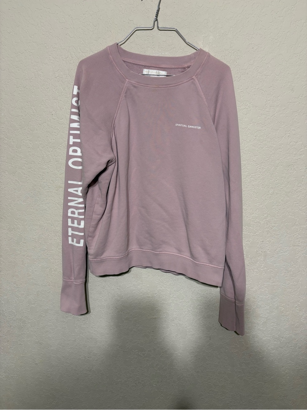 Spiritual Gangster Women's Eternal Optimism Crewneck Sweatshirt - Dusty Mauve